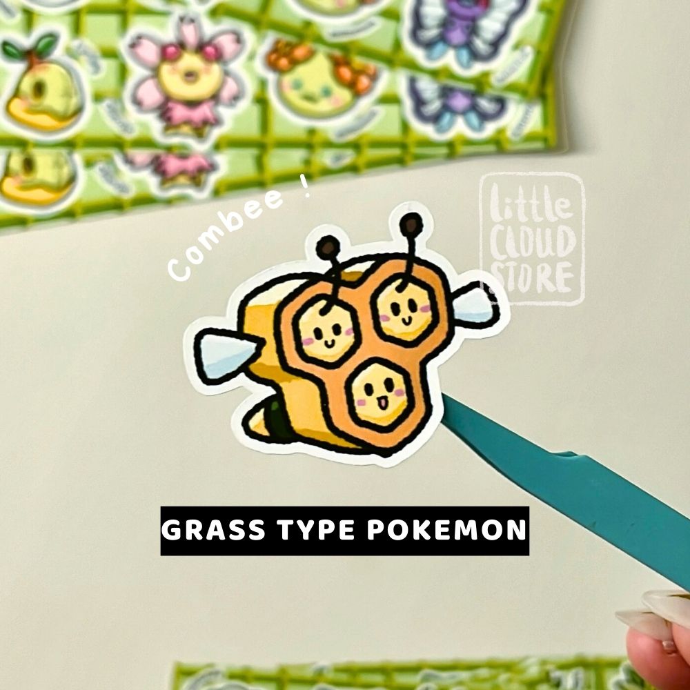 Grass Type Pokémon Sticker Sheet