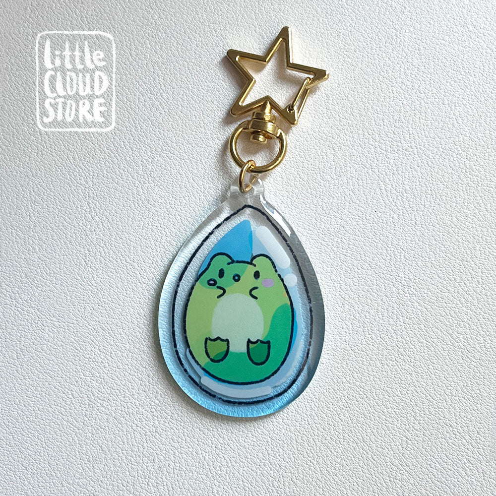 Waterdrop Carefrog Keychain
