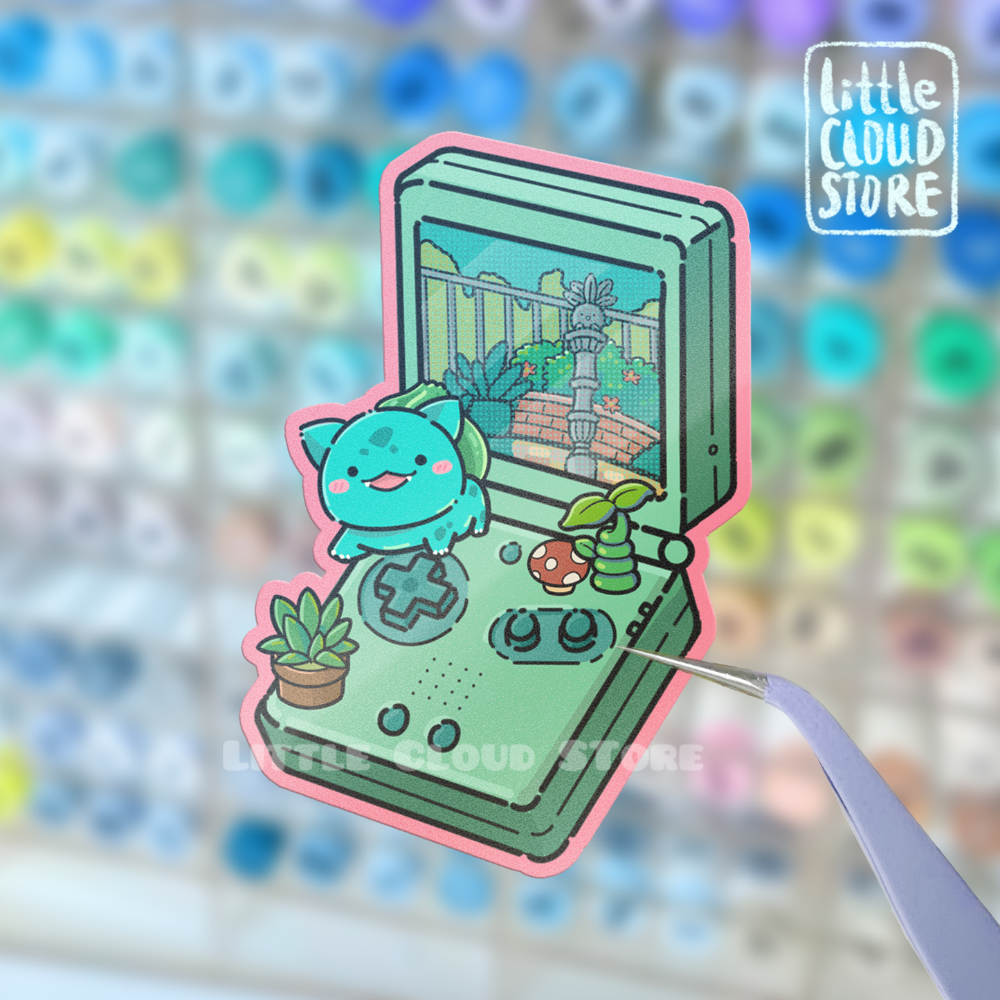 Bulbasaur Flip Console Vinyl Sticker