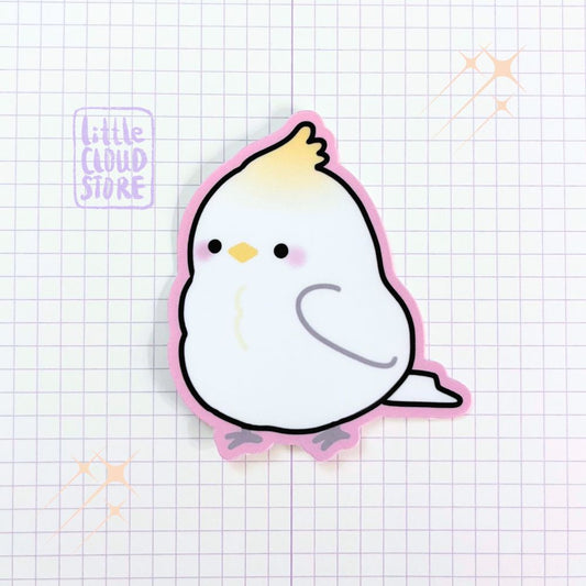 Yellow Parrot Vinyl Sticker